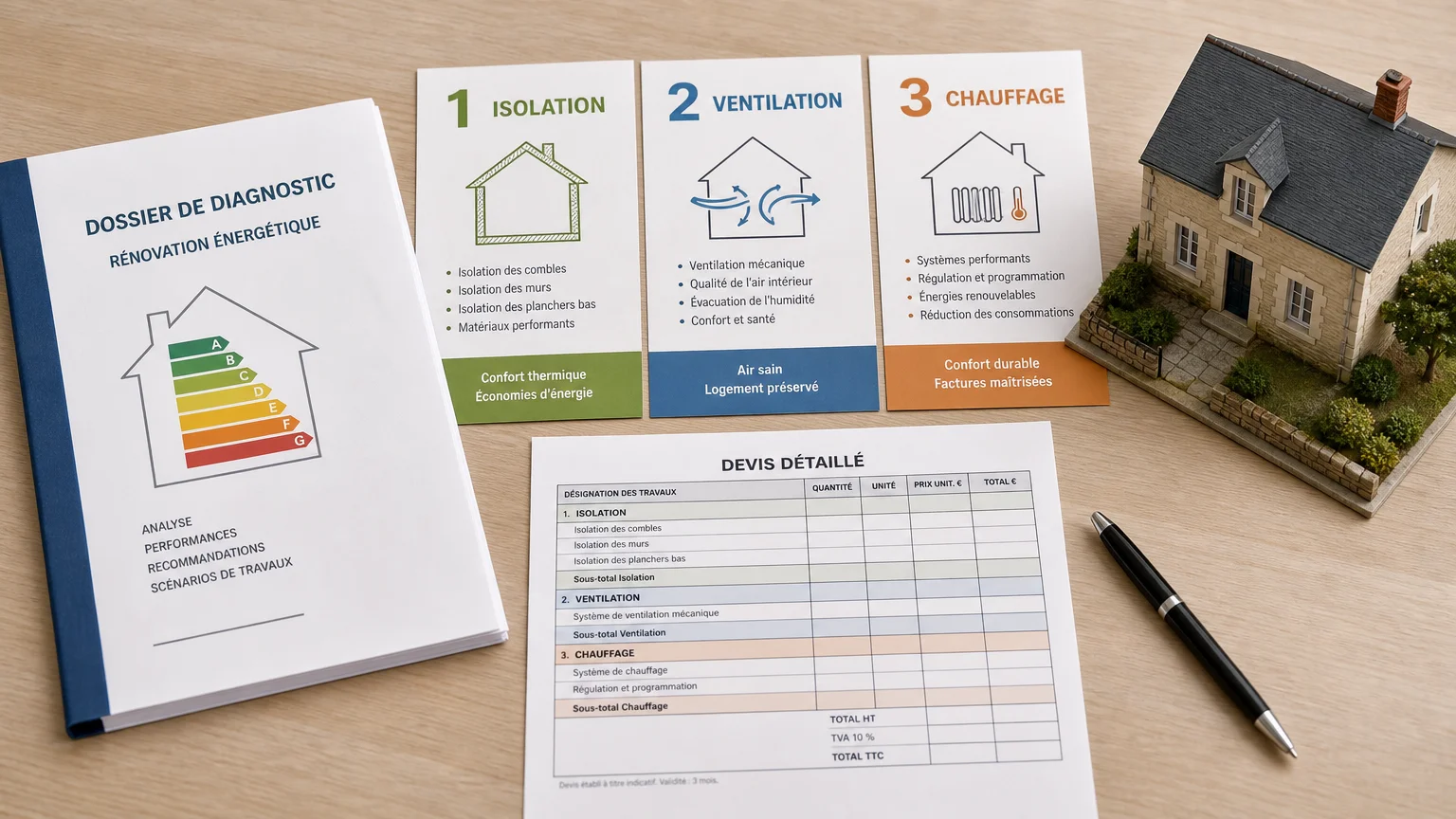 Rénovation énergétique globale en 2026 : guide complet 2 Checklist des étapes d’une rénovation énergétique globale