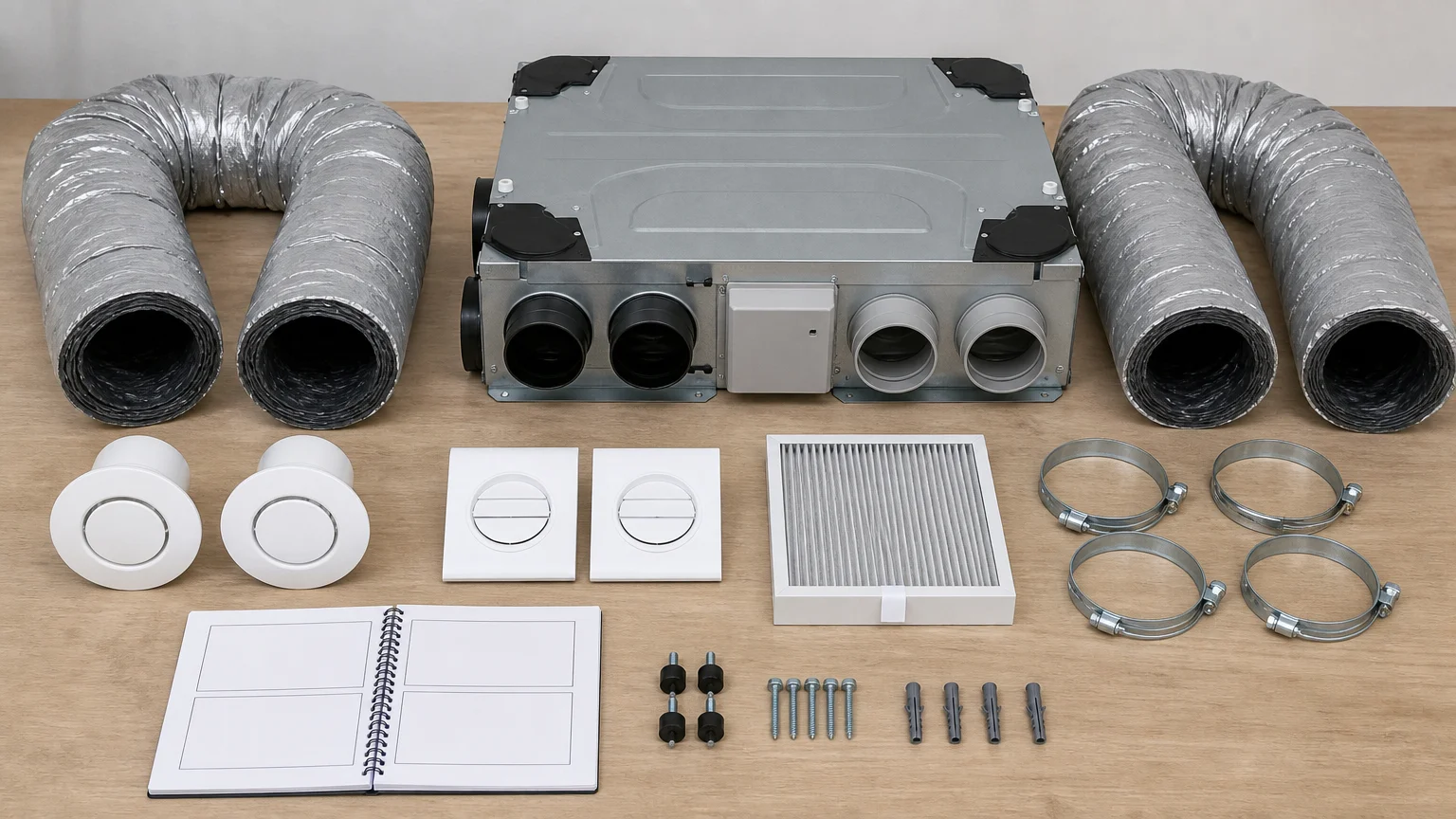 Éléments nécessaires pour installer une VMC double flux
